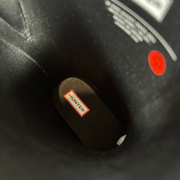 Hunter Women's Original Back Adjustable Short Rain Boots Black Size 9 - Picture 8 of 9